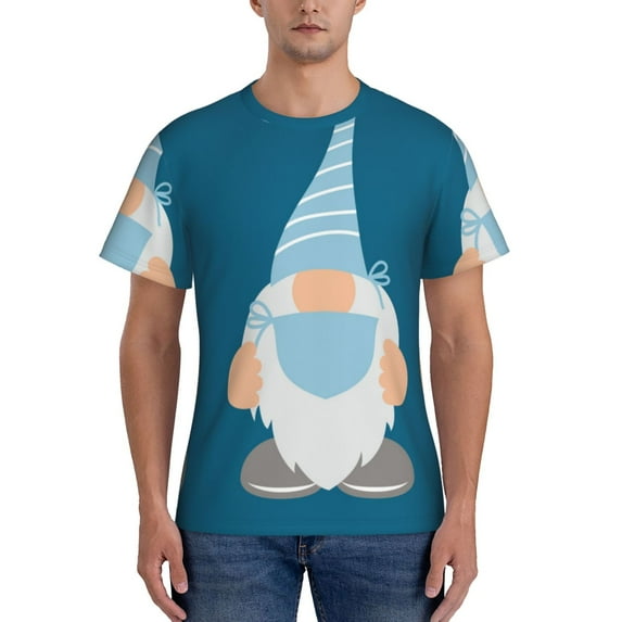 Bixox Men's Nurse Doctor Gnomes Printed Short Sleeve Skinny Athletic T-Shirt