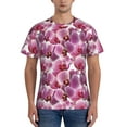 thumbnail image 1 of Bixox Men's Orchids Flowers Printed Short Sleeve Skinny Athletic T-Shirt, 1 of 6