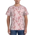 thumbnail image 1 of Bixox Men's Orchids Flowers Printed Short Sleeve Skinny Athletic T-Shirt, 1 of 6