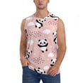 thumbnail image 1 of Bixox Men's Panda Flying in the Sky Printed Shirt Sleeveless Fitness Tank Top-XX-Large, 1 of 7
