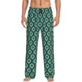 thumbnail image 1 of Bixox Men's Peacock'S Tail Patterned Pajama Pants with Pockets Lounge Clothes for Home, 1 of 5