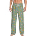 thumbnail image 1 of Bixox Men's Pig Face With Sunflower Patterned Pajama Pants with Pockets Lounge Clothes for Home, 1 of 5