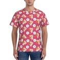 thumbnail image 1 of Bixox Men's Piggy Sunflower Printed Short Sleeve Skinny Athletic T-Shirt, 1 of 6