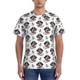 thumbnail image 1 of Bixox Men's Pirate Puppy Printed Short Sleeve Skinny Athletic T-Shirt, 1 of 6