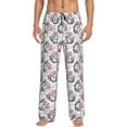 thumbnail image 1 of Bixox Men's Poodle Dog Patterned Pajama Pants with Pockets Lounge Clothes for Home, 1 of 5