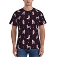 thumbnail image 1 of Bixox Men's Poodle Dog Printed Short Sleeve Skinny Athletic T-Shirt, 1 of 6