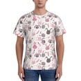 thumbnail image 1 of Bixox Men's Rabbit And Carrot Printed Short Sleeve Skinny Athletic T-Shirt, 1 of 6