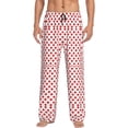 thumbnail image 1 of Bixox Men's Red Cross Patterned Pajama Pants with Pockets Lounge Clothes for Home, 1 of 5