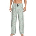 thumbnail image 1 of Bixox Men's Retro Snake Patterned Pajama Pants with Pockets Lounge Clothes for Home, 1 of 5