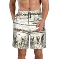 thumbnail image 1 of Bixox Men's Rice Harvest printing Casual Classic Fit Short Summer Beach Shorts, 1 of 6