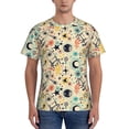 thumbnail image 1 of Bixox Men's Rockets Printed Short Sleeve Skinny Athletic T-Shirt, 1 of 1