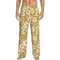 thumbnail image 1 of Bixox Men's Rose Flowers Patterned Pajama Pants with Pockets Lounge Clothes for Home, 1 of 5