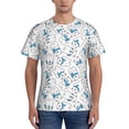 thumbnail image 1 of Bixox Men's Scarf Bear Printed Short Sleeve Skinny Athletic T-Shirt, 1 of 6