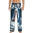 thumbnail image 1 of Bixox Men's Shark Patterned Pajama Pants with Pockets Lounge Clothes for Home, 1 of 5