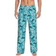 thumbnail image 1 of Bixox Men's Shark Wearing Sunglasses Patterned Pajama Pants with Pockets Lounge Clothes for Home, 1 of 5