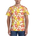 thumbnail image 1 of Bixox Men's Snake Printed Short Sleeve Skinny Athletic T-Shirt, 1 of 6