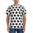 thumbnail image 1 of Bixox Men's Soccer Printed Short Sleeve Skinny Athletic T-Shirt, 1 of 6
