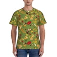 thumbnail image 1 of Bixox Men's Squirrel And Fox In The Forest Printed Short Sleeve Skinny Athletic T-Shirt, 1 of 6