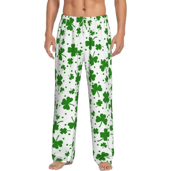 Bixox Men's St Patrick's Day4 Patterned Pajama Pants with Pockets Lounge Clothes for Home
