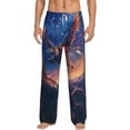 thumbnail image 1 of Bixox Men's Starry Sky Flying Tiger Patterned Pajama Pants with Pockets Lounge Clothes for Home, 1 of 1