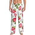 thumbnail image 1 of Bixox Men's Strawberry1 Patterned Pajama Pants with Pockets Lounge Clothes for Home, 1 of 5