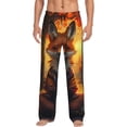 thumbnail image 1 of Bixox Men's Sunset Maple Tree Fox Patterned Pajama Pants with Pockets Lounge Clothes for Home, 1 of 5