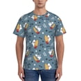 thumbnail image 1 of Bixox Men's Surf Shark Printed Short Sleeve Skinny Athletic T-Shirt, 1 of 6