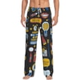 thumbnail image 1 of Bixox Men's Teeth Patterned Pajama Pants with Pockets Lounge Clothes for Home, 1 of 5