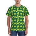 thumbnail image 1 of Bixox Men's Tennis Balls Printed Short Sleeve Skinny Athletic T-Shirt, 1 of 6