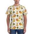 thumbnail image 1 of Bixox Men's Tiger Lion Printed Short Sleeve Skinny Athletic T-Shirt, 1 of 6
