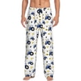 thumbnail image 1 of Bixox Men's Tractor And Vehicle Patterned Pajama Pants with Pockets Lounge Clothes for Home, 1 of 5