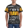 thumbnail image 1 of Bixox Men's Travel Printed Short Sleeve Skinny Athletic T-Shirt, 1 of 6