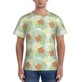 thumbnail image 1 of Bixox Men's Tropical Flowers Printed Short Sleeve Skinny Athletic T-Shirt, 1 of 6