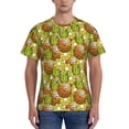 thumbnail image 1 of Bixox Men's Tropical Summer Fruit Printed Short Sleeve Skinny Athletic T-Shirt, 1 of 6