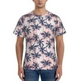thumbnail image 1 of Bixox Men's Tropics Palm Trees Printed Short Sleeve Skinny Athletic T-Shirt, 1 of 6