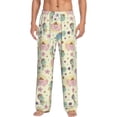 thumbnail image 1 of Bixox Men's Turtle Crab Sea Horse Patterned Pajama Pants with Pockets Lounge Clothes for Home, 1 of 5