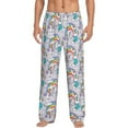 thumbnail image 1 of Bixox Men's Unicorn DoingYoga Patterned Pajama Pants with Pockets Lounge Clothes for Home, 1 of 1