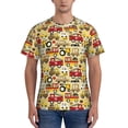 thumbnail image 1 of Bixox Men's Vehicles Printed Short Sleeve Skinny Athletic T-Shirt, 1 of 6