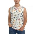 thumbnail image 1 of Bixox Men's Watercolor Floral Printed Shirt Sleeveless Fitness Tank Top-Small, 1 of 7