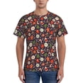 thumbnail image 1 of Bixox Men's Winter Holiday Christmas Printed Short Sleeve Skinny Athletic T-Shirt, 1 of 6