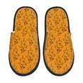 thumbnail image 1 of Bixox Men's Women's Fall Cute Simple Scarecrow Patterned Plush House Slippers, Memory Foam Slippers, Indoor and Outdoor Warm Plush Bedroom Shoes, Soft Flat Sole, Comfortable and Non-slip, 1 of 5