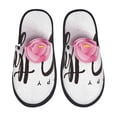 thumbnail image 1 of Bixox Men's Women's Happy Mother's Day (3) Patterned Plush House Slippers, Memory Foam Slippers, Indoor and Outdoor Warm Plush Bedroom Shoes, Soft Flat Sole, Comfortable and Non-slip, 1 of 5