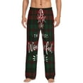 thumbnail image 1 of Bixox Men's Wonderful Time Christmas Patterned Pajama Pants with Pockets Lounge Clothes for Home, 1 of 5