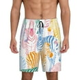 thumbnail image 1 of Bixox Men's Zebra Colourful printed lightweight casual shorts, soft sleep shorts with pockets., 1 of 7