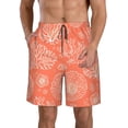 thumbnail image 1 of Bixox Men's he Marine Theme With Beautiful Corals printing Casual Classic Fit Short Summer Beach Shorts, 1 of 6