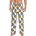thumbnail image 1 of Bixox Men's plaid Pumpkin Daisy Patterned Pajama Pants with Pockets Lounge Clothes for Home, 1 of 5