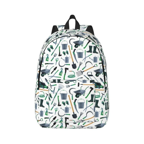Bixox Modern Industry Printing Canvas Backpack Lightweight Casual Travel Backpack School Backpack Fits 15.6 Inch Notebook