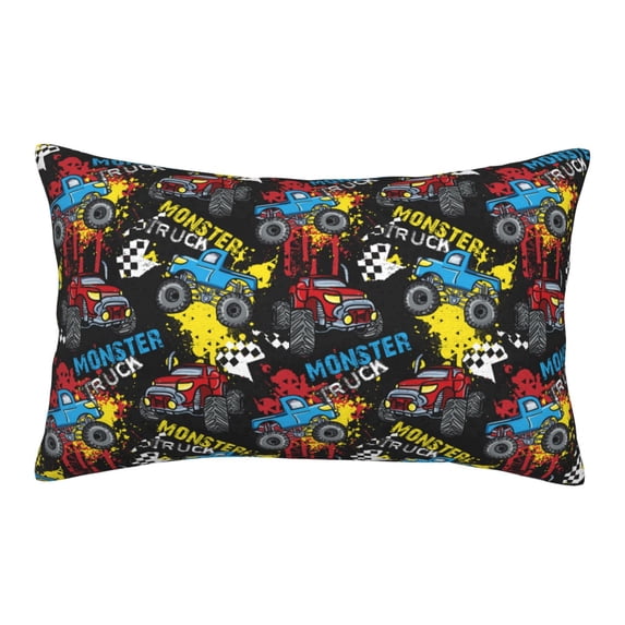 Bixox Monster Car Printed Pillow Protector,Super Soft Ideal for Home,Guests,Rentals - 16"x24"