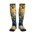 thumbnail image 1 of Bixox Moonlit Golden Tree Peacock Print Compression Socks,Compression Socks Women & Men Circulation for Medical,Running,Athletic, 1 of 7