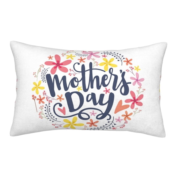 Bixox Mother's Day Printed Pillow Protector,Super Soft Ideal for Home,Guests,Rentals - 14"x20"